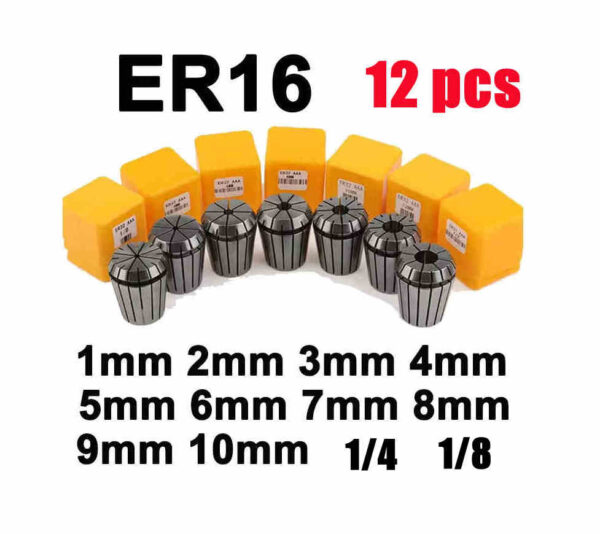 kit Collet ER16 - 12 pcs