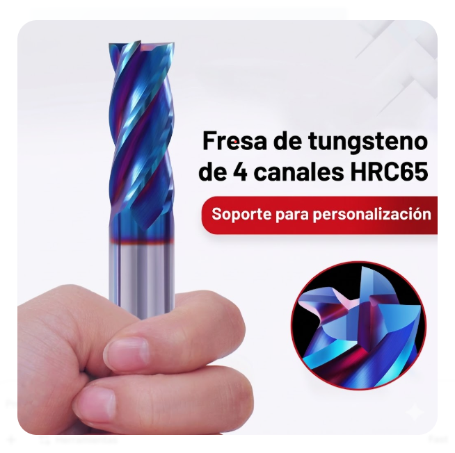 HRC65 Fresa de corte 4F HRC65 - Imagen 1