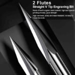 Fresas en V tallado de 2 ranuras - Imagen 2