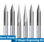 Fresas en V tallado de 2 ranuras