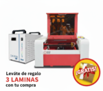 Láser Co2 4050 50W ROJO + CHILLER CW-3000