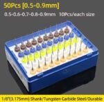 kit Mini broca PCB 0.5-0.9mm  50pcs