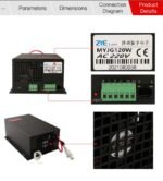 Fuente de Poder 120W  Laser Co2 para tubos RECI - Imagen 2