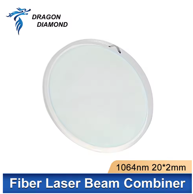 lente blanco Lente combinadora de haz láser fibra 20*2mm - Imagen 1