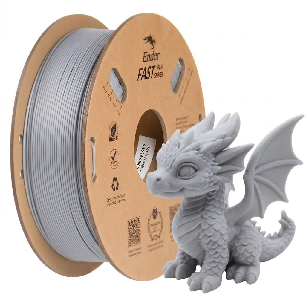 creality light grey Filamento 3d PLA1Kg - Imagen 1